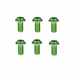 Ashima, Aluschrauben, M5x10, T20, Alu 7075, 6er Set Grün