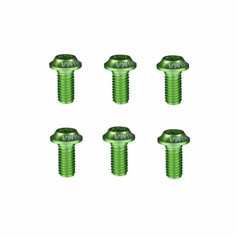 Ashima, Aluschrauben, M5x10, T20, Alu 7075, 6er Set Grün 3 Ashima, Aluschrauben, M5x10, T20, Alu 7075, 6er Set Grün