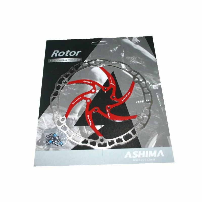 Ashima, Bremsscheibe, ARO-08, Ultralight DISC RED, 136g, 203mm, Stern Rot 3 Ashima, Bremsscheibe, ARO-08, Ultralight DISC RED, 136g, 203mm, Stern Rot