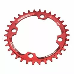 Blackspire, Kettenblatt Monoveloce Wide 34T ROT, XX1 Kompatibel, 104mm Lochkreis, 1x11, 58g, 34 Zahn