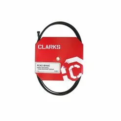 Clarks, Bremszug Road, Teflon Beschichtet, Rennrad Birnennippel, Schwarz