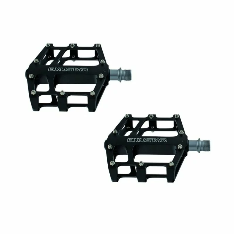 EXUSTAR, Pedale, MTB E-PB525, Schwarz, Plattformpedal, CNC Alu-Käfig, Cro-MO-Achse, Industriekugellager, 358g/Paar 3 EXUSTAR, Pedale, MTB E-PB525, Schwarz, Plattformpedal, CNC Alu-Käfig, Cro-MO-Achse, Industriekugellager, 358g/Paar