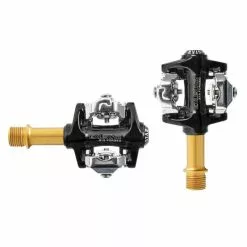 EXUSTAR, Pedale, MTB, E-PM-215Ti, Gold/black, 228g