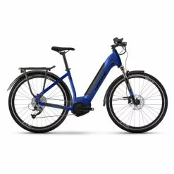 Haibike, Trekking 4, 2022, Tiefeinsteiger E-Bike, M 50cm, Blau