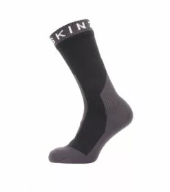 SealSkinz Socken Extrem Cold Weather Mid Schwarz/grau