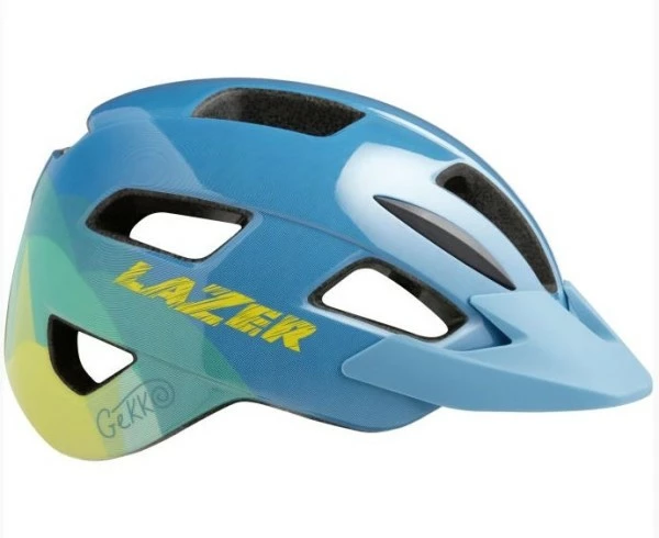 LAZER Gekko+ Helm Kids & Junior Blue Yellow Unisize 50-56 Cm 3 LAZER Gekko+ Helm Kids & Junior Blue Yellow Unisize 50-56 Cm