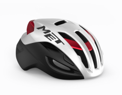 Met Rivale Mips Helm White/black/red Metallic Matt