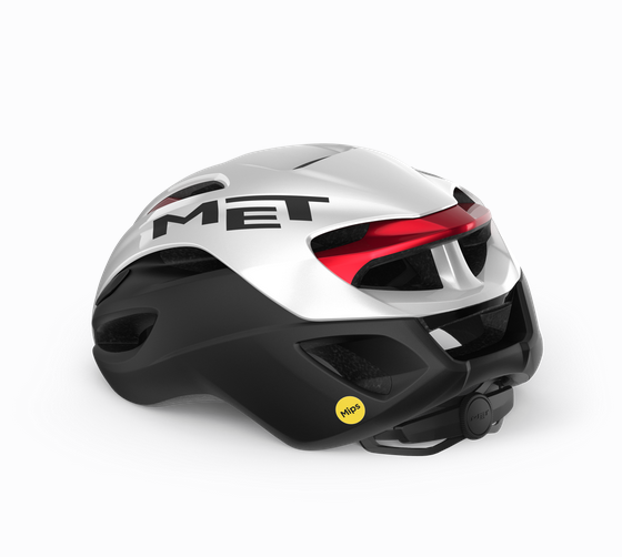 Met Rivale Mips Helm White/black/red Metallic Matt 5 Met Rivale Mips Helm White/black/red Metallic Matt – Bild 3