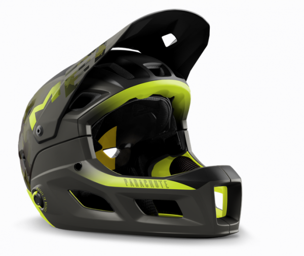 Met Parachute MCR MIPS Helm Camo Lime Green/matt Glossy 3 Met Parachute MCR MIPS Helm Camo Lime Green/matt Glossy