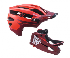 Urge Gringo De La Pampa Full Face Helm Rot