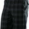 Pearl Izumi Launch Short Black Plaid %