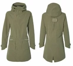 Basil Regenparka Mosse Women Gr. L Olive-green
