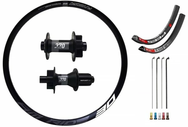 Dt-swiss DT Swiss 370 LN Ratchet Disc IS Custom Laufradsatz MTB 27,5" 3 Dt-swiss DT Swiss 370 LN Ratchet Disc IS Custom Laufradsatz MTB 27,5"