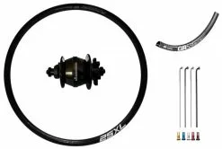 Fun Works Generator 3Way Nabendynamo Disc IS Custom Vorderrad Rennrad/Gravelbike 27,5"