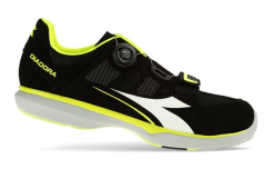 Diadora Gym Indoor Schuh Black/fluo Yellow/white