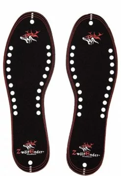 Zwölfender Neopren Iso-Sohle Schwarz / Silber