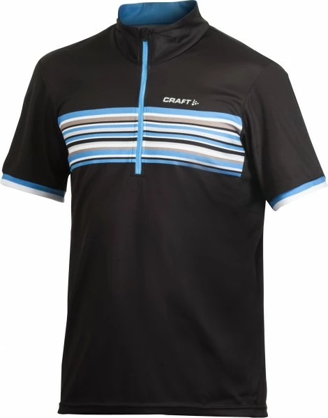 Craft Performance Bike Stripe Jersey Schwarz/blau % 3 Craft Performance Bike Stripe Jersey Schwarz/blau %