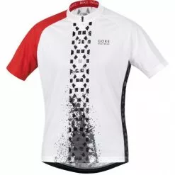 Gore Bike Wear E Tire Trikot Weiß / Rot Restposten