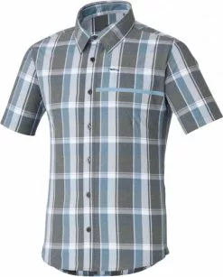 Shimano WS Transit SS Check Up Button Up Shirt Shark %