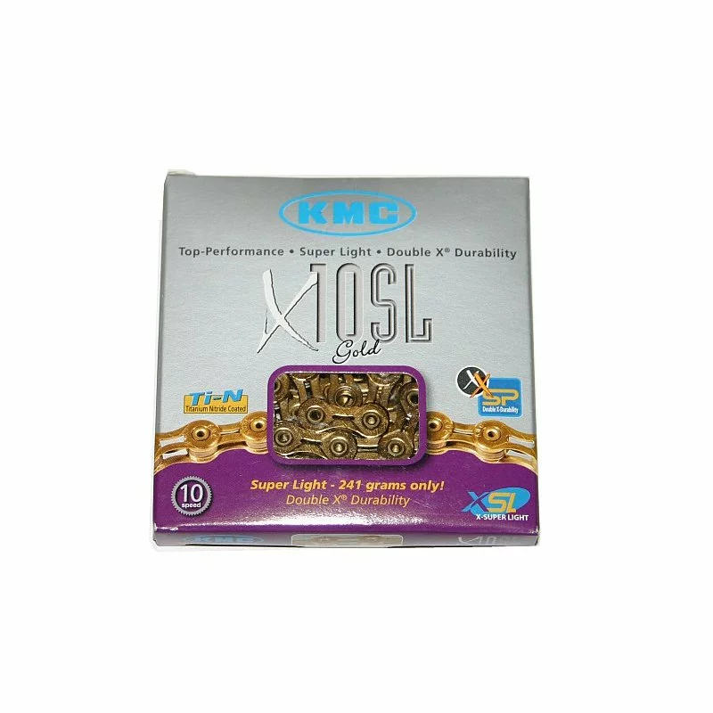 KMC, Kette, X-10-SL Gold 114 Glieder, 10-fach 3 KMC, Kette, X-10-SL Gold 114 Glieder, 10-fach