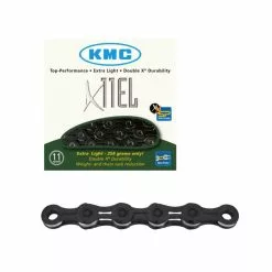 KMC, Kette, X11EL Black, 11-fach, Schwarz, 118L