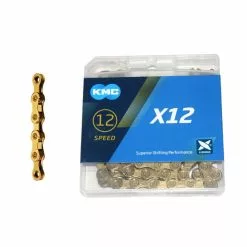 KMC, Kette, X12 Ti-N Gold, Für 12-fach, 126 Glieder