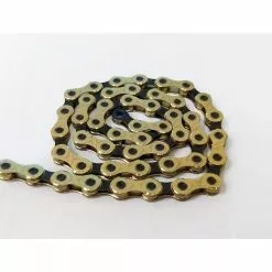 KMC, Kette, X12 Ti-N Gold-schwarz, Für 12-fach, 126 Glieder