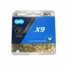 KMC, Kette, X9 Gold 114 Glieder, Für 9-fach, Ti-N Beschichtet -Fahrräder Aufbau Geschäft kmc kette x9 gold 114 glieder fuer 9 fach ti n beschichtet