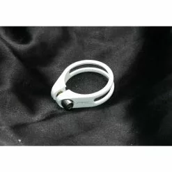 Procraft PRC, Sattelschelle, Klemmring, 36,0mm, CNC Alu, Titanschraube, Weiss, 12 G