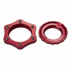 Reverse, Adapter Disc, Centerlock - 6 Loch, Incl. Verschlussring, Rot, Alu, 32g