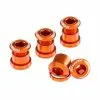Reverse, Kettenblattschrauben SET, Aluminium, 4er Set Orange