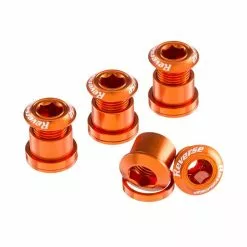 Reverse, Kettenblattschrauben SET, Aluminium, 4er Set Orange