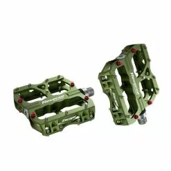 Reverse, Pedale, Escape, Plattformpedal, CNC Alu, Grün Elox