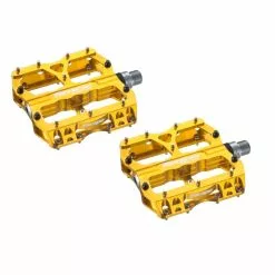 Reverse, Pedale, Escape, Plattformpedal, CNC Alu-Käfig, Cro-MO-Achse, 406g/Paar, Gold