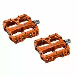 Reverse, Pedale, Escape, Plattformpedal, CNC Alu-Käfig, Cro-MO-Achse, 406g/Paar, Orange