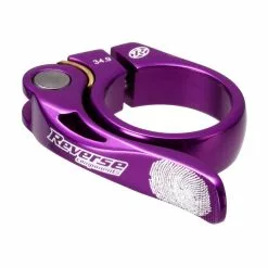 Reverse, Sattelschelle, Long Live, Schnellspanner, ALU, 34,9mm, Purple