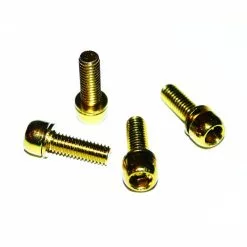 Reverse, Schraube Edelstahl, M6x18, Mit Unterlagsscheibe, 4er Set, Gold