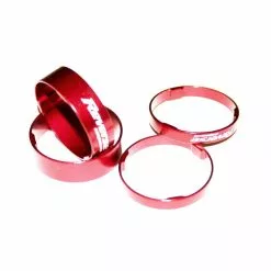 Reverse, Vorbauerhöhung, Superlight Spacer Alu, SET 2x5mm, 2x10mm, 2g+1g, Rot