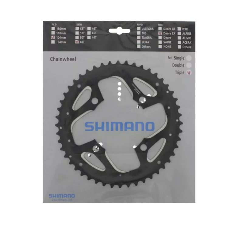 Shimano, Kettenblatt, 48-4, LX, M671, 10-fach, Yamaha 3 Shimano, Kettenblatt, 48-4, LX, M671, 10-fach, Yamaha