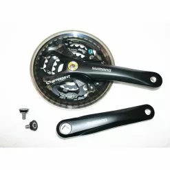 Shimano, Kurbelgarnitur, FC-M361, 7/8-fach, 42-32-22, 170mm, Schwarz, 4-kant