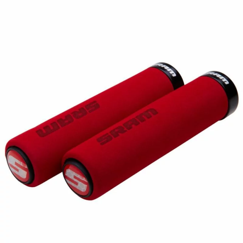 SRAM, Griffe, Locking Grips Schaumstoff, Mit Klemme, 129mm, Rot 3 SRAM, Griffe, Locking Grips Schaumstoff, Mit Klemme, 129mm, Rot