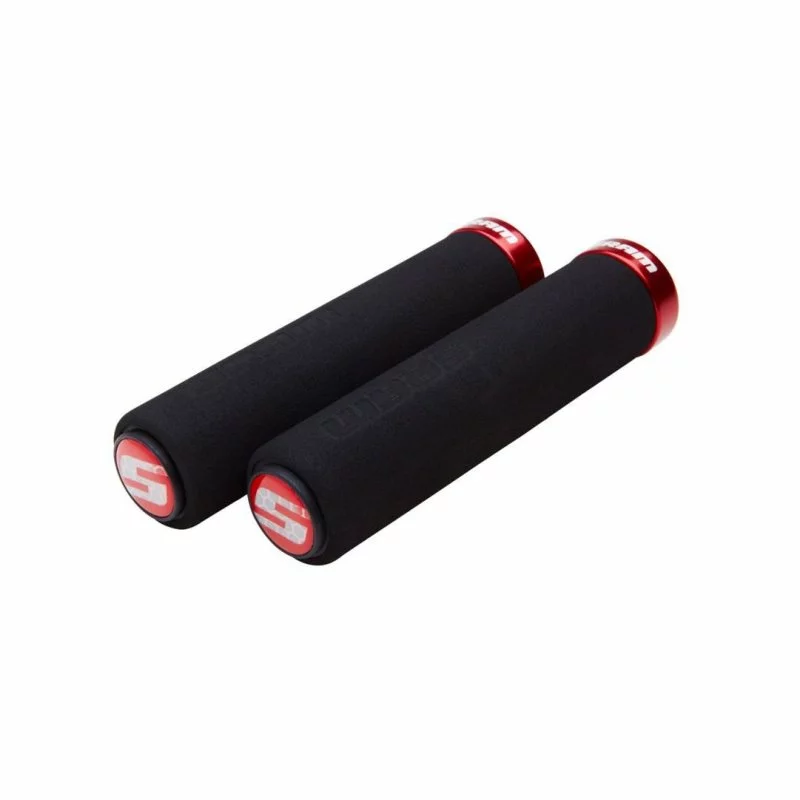 SRAM, Griffe, Locking Grips Schaumstoff, Mit Klemme, 129mm, Schwarz Mit Roter Klemme 3 SRAM, Griffe, Locking Grips Schaumstoff, Mit Klemme, 129mm, Schwarz Mit Roter Klemme