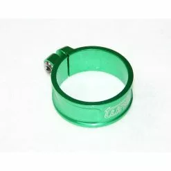 Tune, Sattelschelle, Klemmring, Schraubwürger, 34,9mm, CNC Alu, Titanschraube, Giftgrün 10 G