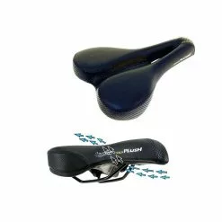 VELO, Sattel, PLUSH "DEEP CHANNEL", 478gr, Schwarz