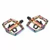 Xpedo, Pedale, XCF03AC, DUO-Pedal, Alu-Käfig, Oil Slick Rainbow -Fahrräder Aufbau Geschäft xpedo pedale xcf03ac duo pedal alu kaefig oil slick rainbow